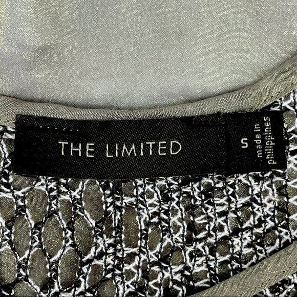 NWOT THE LIMITED Metallic Crochet Tank Top - Picture 7 of 10